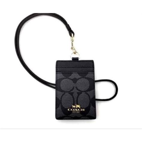 cheap coach lanyard id holder|coach id badge holders clearance.